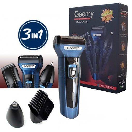 Pro Gemei Hair trimmer / Shaver / Nose 3 in 1 Trimmer (Beard Trimmer) GM-566