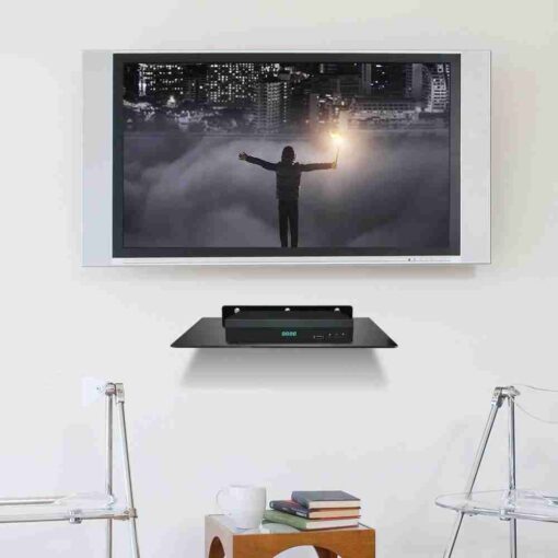 Glass Shelf Wall Mount Bracket For TV Stand Box / DVR / DVD Shelf / Rack