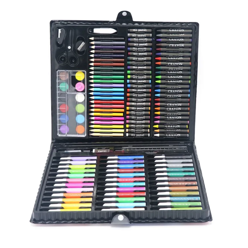 Drawing Set 150 Piece Deluxe Art Set Crayons Markers Paint Artist Drawing & Painting Set for Kids