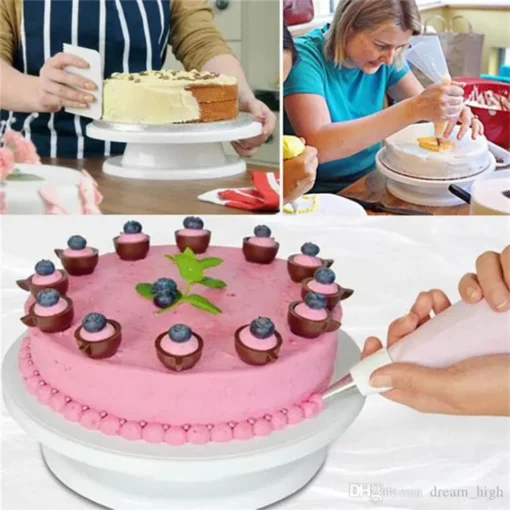 Cake Rotating Turn Table Cake Decorating Stand 28cm