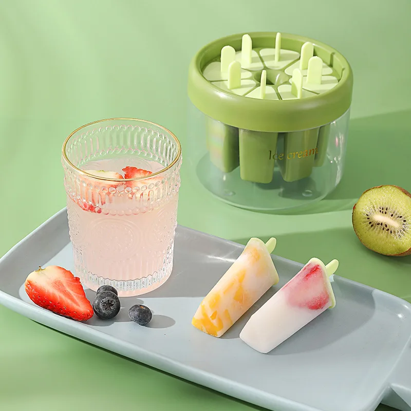 Ice Cream Molds Reusable Popsicle Mold Set 8 Pieces Homemade