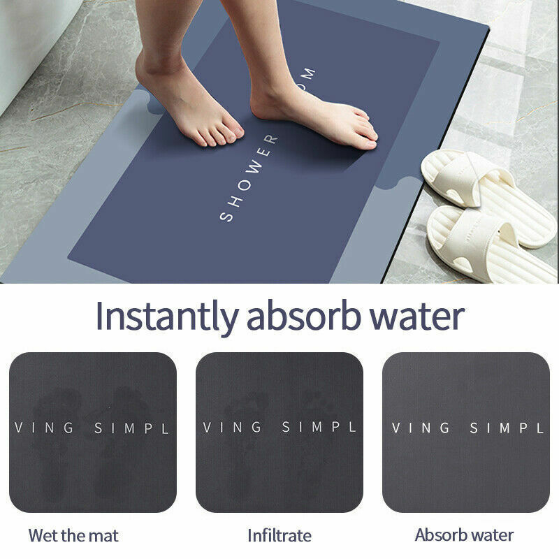 Anti-slip Bathroom Mat Bath Mat Soft And Water Absorbent Square