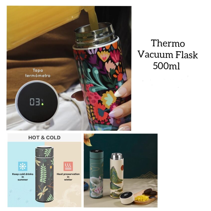 Vacuum Bottle Smart Cup with LED Temperature Display 500ml