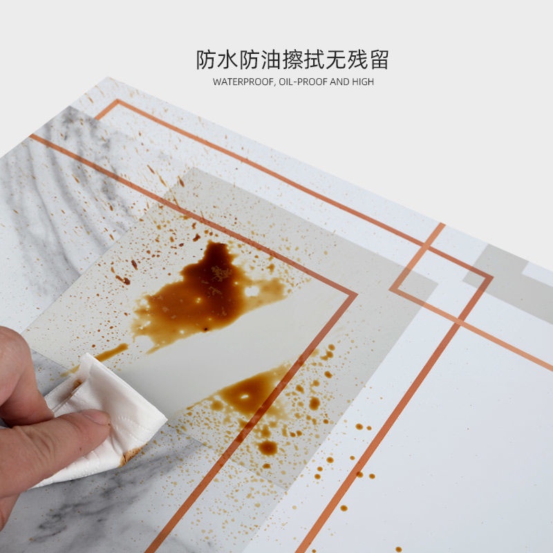 Kitchen Oil Proof Self Adhesive Wallpaper Wall & Marble Sticker Moisture Proof & Anti Pollution