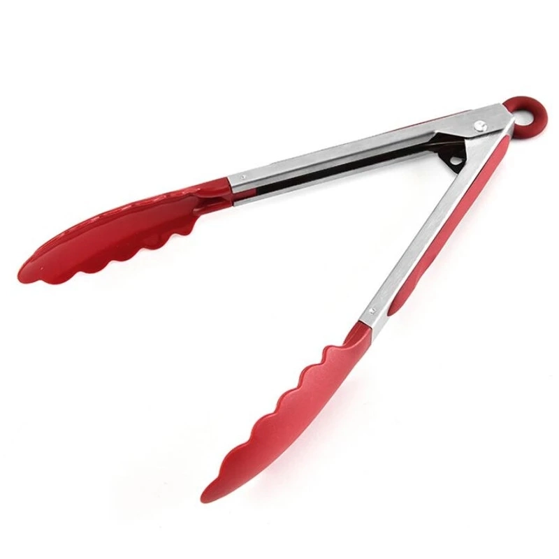Kitchen Tongs BBQ Clip Salad Bread Cooking Food Serving Tongs