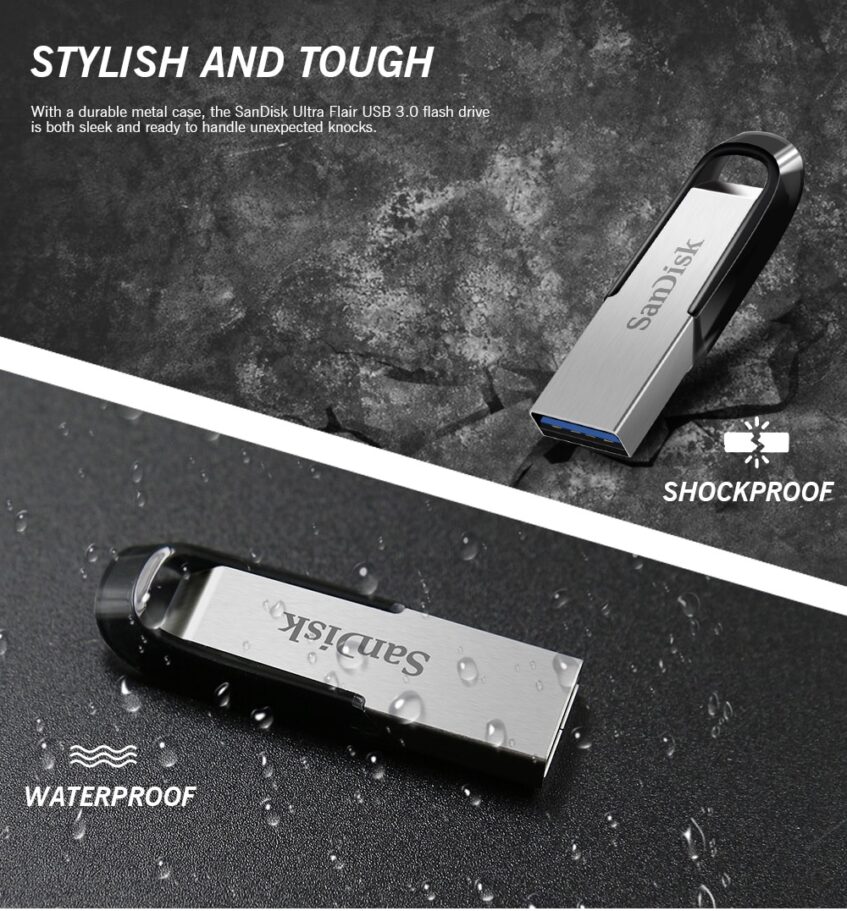 SanDisk 16GB 32GB 64GB 128GB Ultra Flair USB Pendrive USB Flash Drive 3.0
